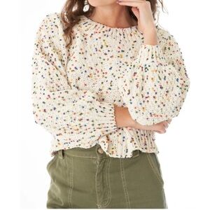 Charmed Hearts Confetti Cropped Sweater
Size Small